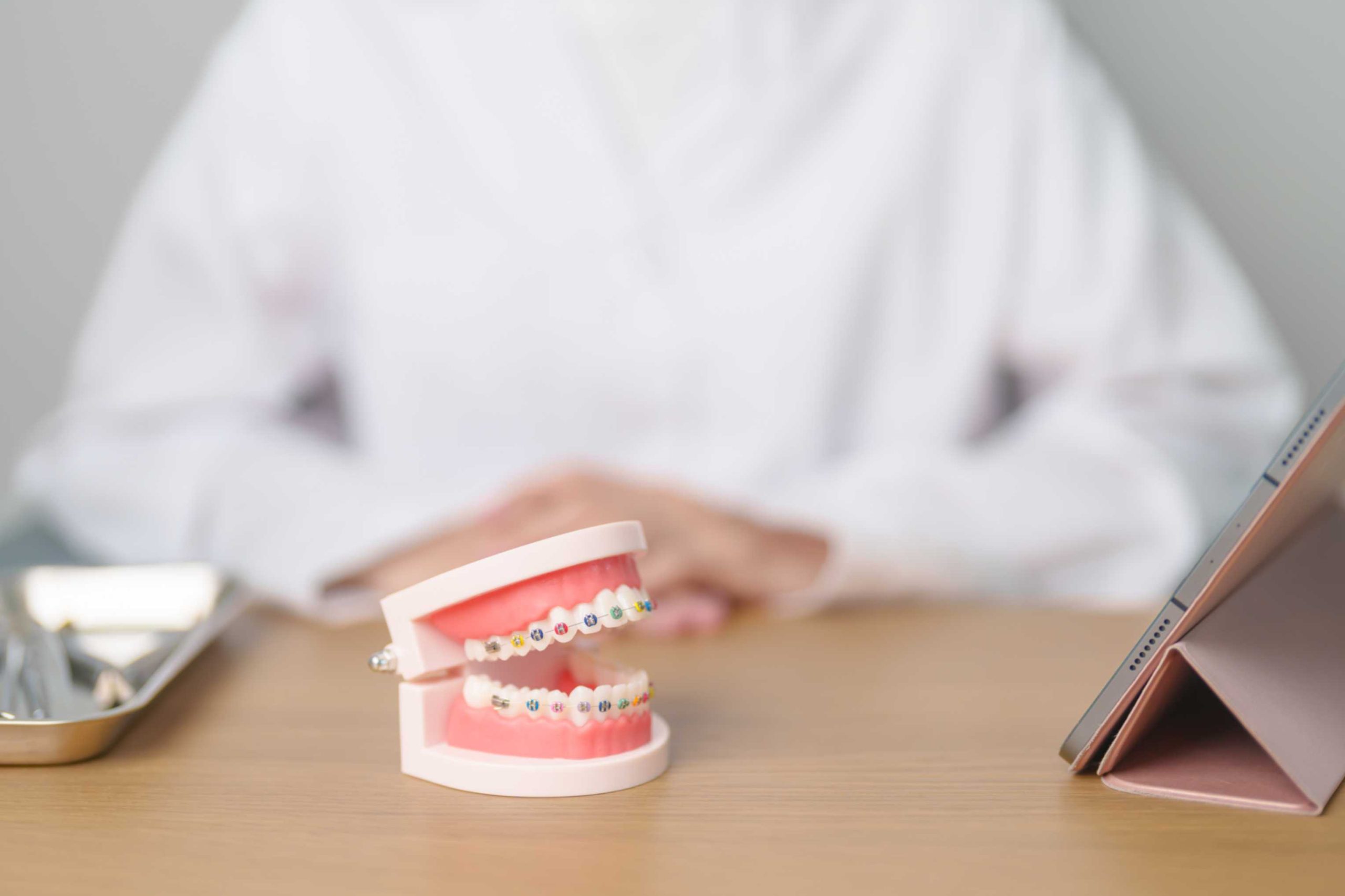 Patient choosing between NHS and private braces treatment
